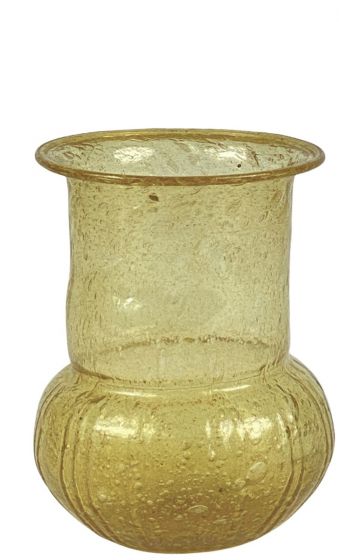 Vase In Recycled Glass Gold  Green van De Weldaad te koop bij LEEF mode en accessoires Meppel