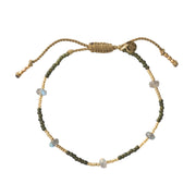 Warrior Labradorite Gold Bracelet Labradorite - LEEF mode en accessoires