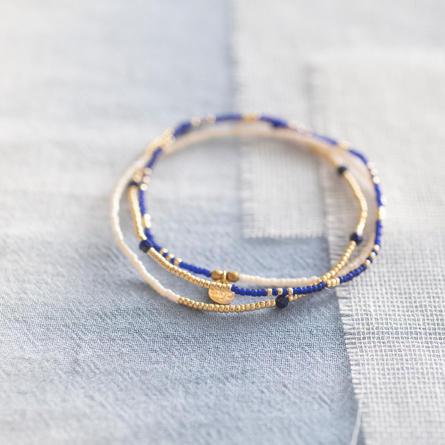 Welcome Lapis Lazuli GC Bracelet Lapis Lazuli - LEEF mode en accessoires