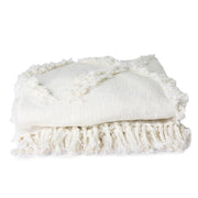 White Fringe Bedspread 270x270 White van HKliving te koop bij LEEF mode en accessoires Meppel