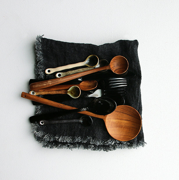 Wooden serving spoon van HKliving te koop bij LEEF mode en accessoires Meppel
