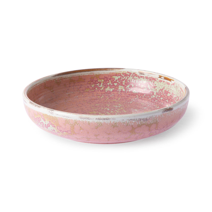 Home chef ceramics, deep plate Rustic Pink van HKliving te koop bij LEEF mode en accessoires Meppel