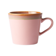 ceramic 70's cappuccino mug Pink van HKliving te koop bij LEEF mode en accessoires Meppel