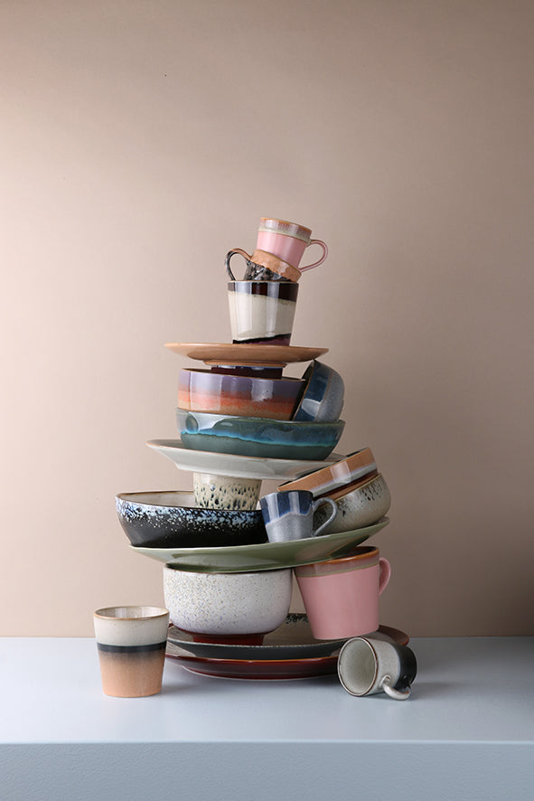ceramic 70's cappuccino mug Stream van HKliving te koop bij LEEF mode en accessoires Meppel