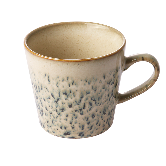 ceramic 70's cappuccino mug hail van HKliving te koop bij LEEF mode en accessoires Meppel