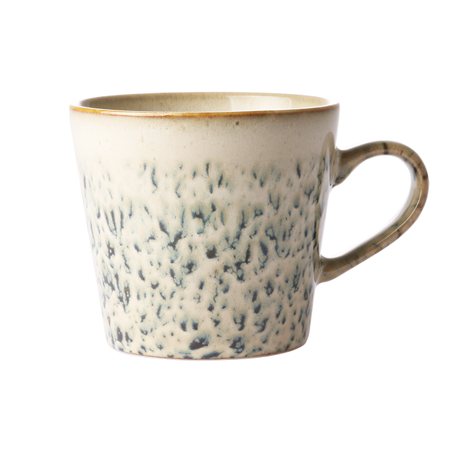 ceramic 70's cappuccino mug hail van HKliving te koop bij LEEF mode en accessoires Meppel