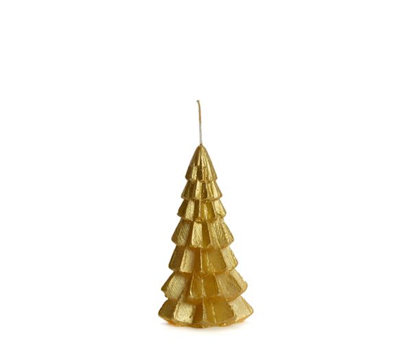 kerstboom 6.3x12cm  Gold Silkshiny van Rustik Lys te koop bij LEEF mode en accessoires Meppel