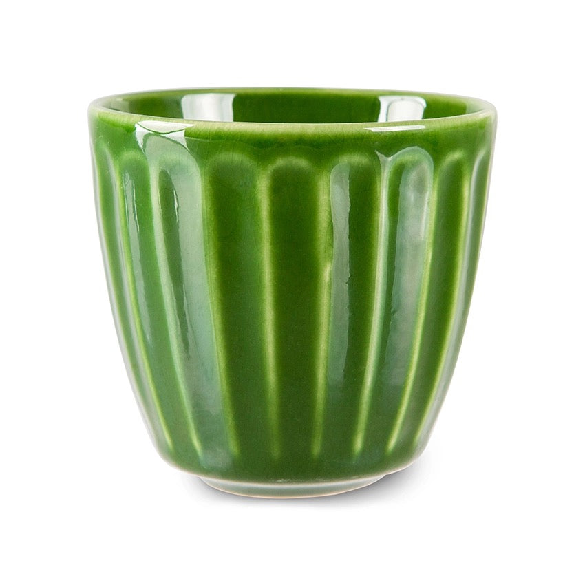 the emeralds ceramic mug ribbed - LEEF mode en accessoires