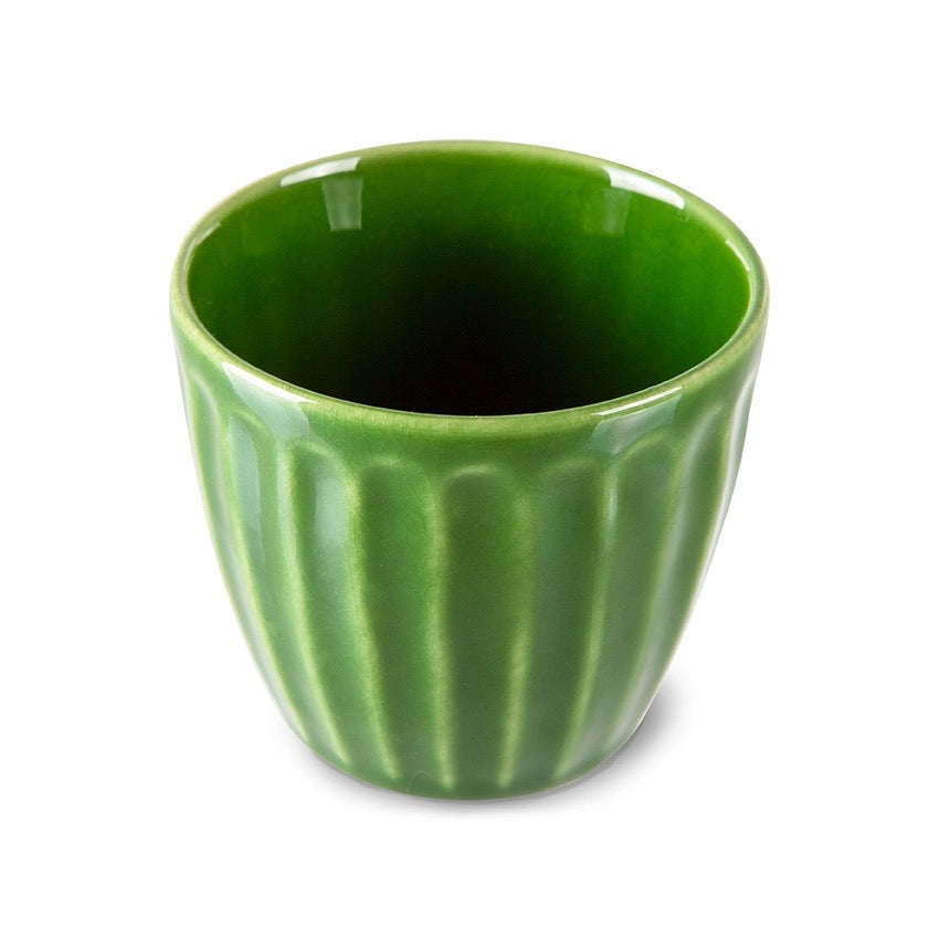 the emeralds ceramic mug ribbed - LEEF mode en accessoires