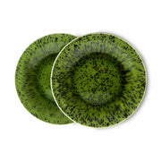 the emeralds ceramic side plate spotted Green - LEEF mode en accessoires