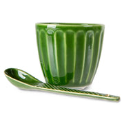 the emeralds ceramic spoon textured Green van HKliving te koop bij LEEF mode en accessoires Meppel